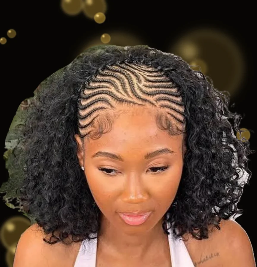 HALF AND HALF BRAIDS by CK Braids Studio
